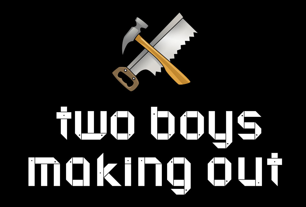 two boys making out logo